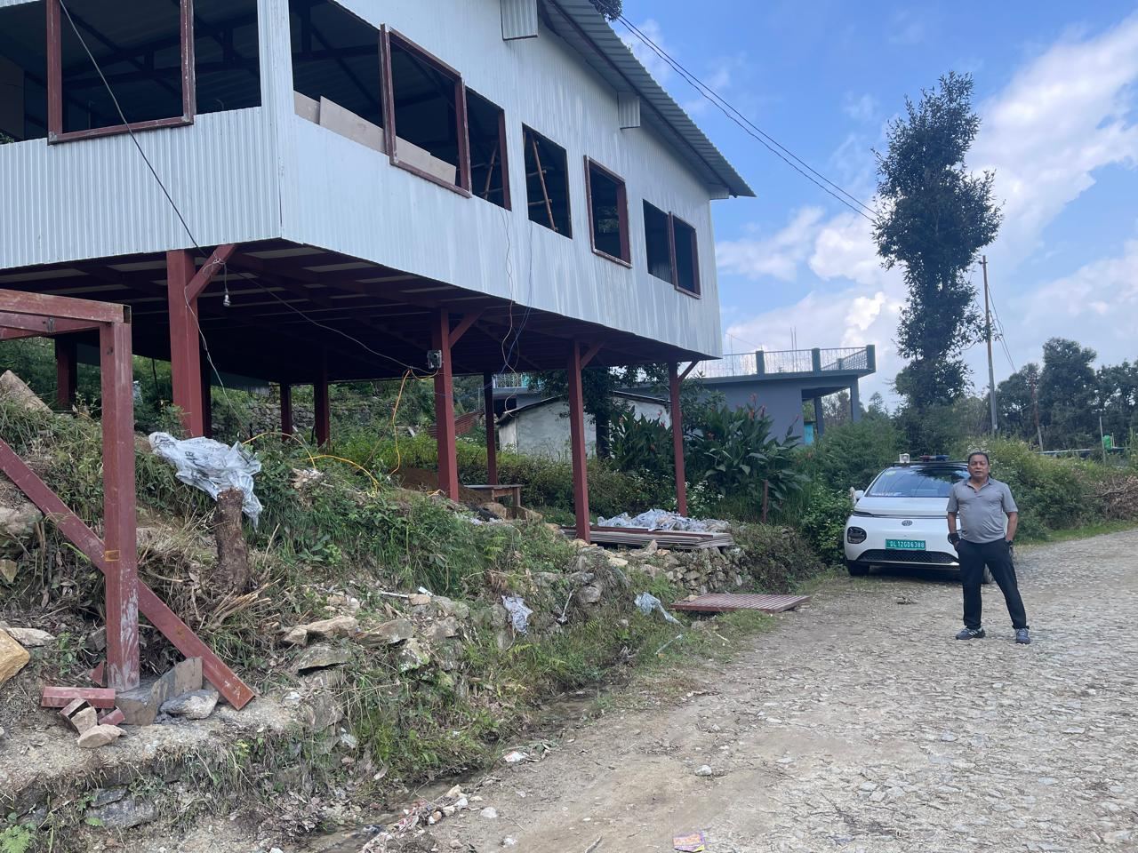 The estate building at Gwaldam being readied for the centre