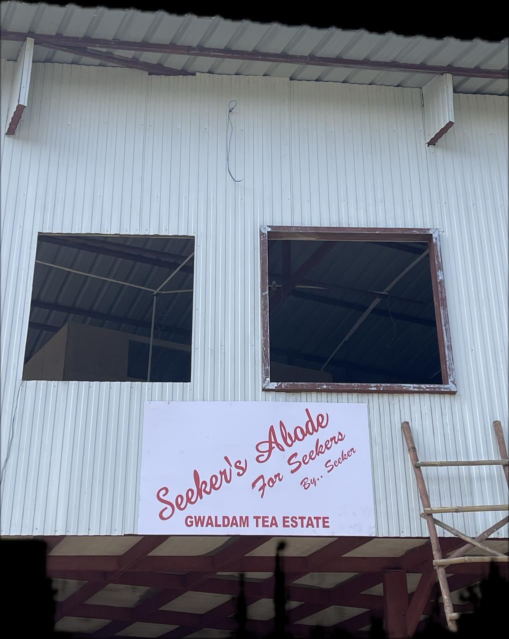 Seekers Abode sign at the Gwaldam estate building